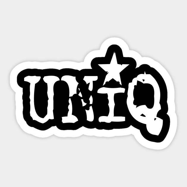 Uniq Designs T-shirt Logo Sticker by Uniq_Designs